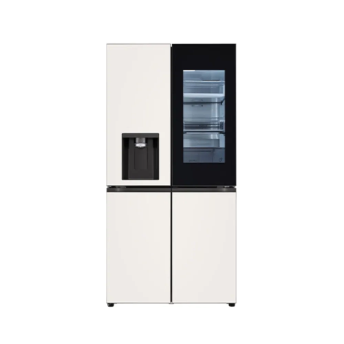 [LG전자] 오브제컬렉션 4도어 얼음정수기 노크온 냉장고 베이지 820L W822GBB45-B