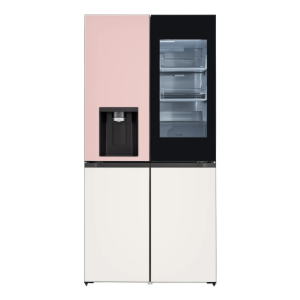 [LG전자] 오브제컬렉션 4도어 얼음정수기 노크온 냉장고 핑크 820L W822GPB45-B